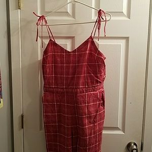 Madewell red/white plaid jumper